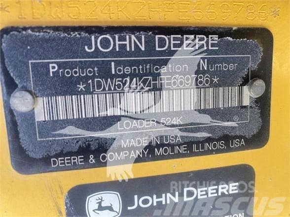 John Deere 524K Naudoti ratiniai krautuvai