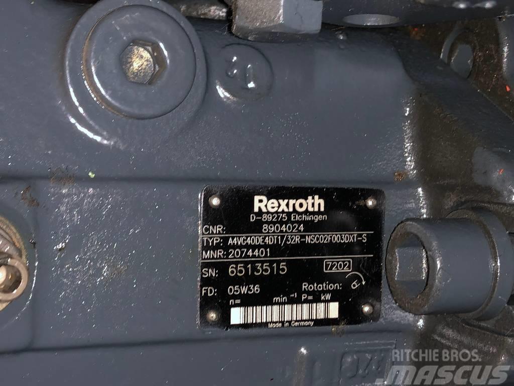Rexroth A4VG40DE4DT1/32R-NSC02F003DXT-S Kiti naudoti statybos komponentai