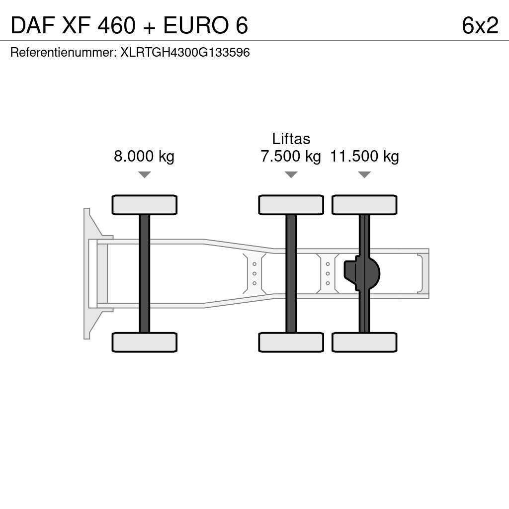 DAF XF 460 + EURO 6 Naudoti vilkikai