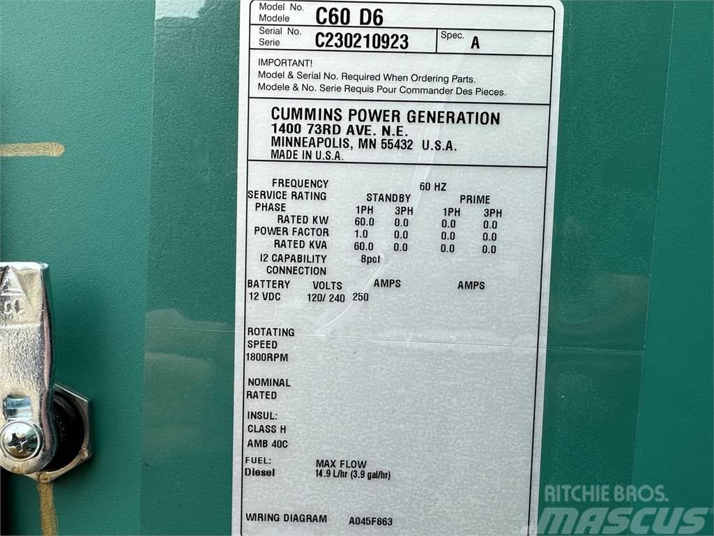 Cummins C60D6C Dyzeliniai generatoriai