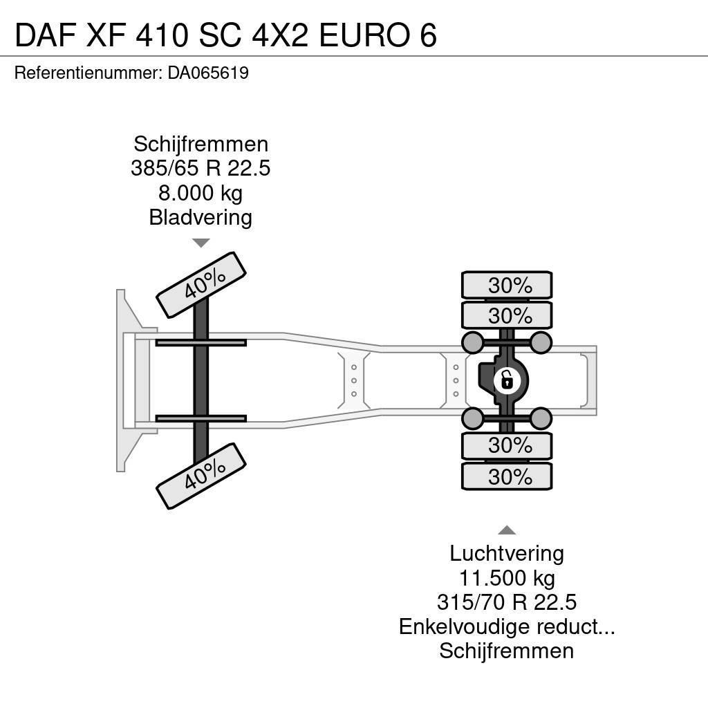 DAF XF 410 SC 4X2 EURO 6 Naudoti vilkikai
