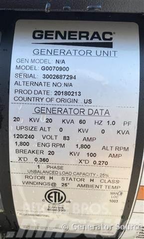 Generac 20 kW Dyzeliniai generatoriai