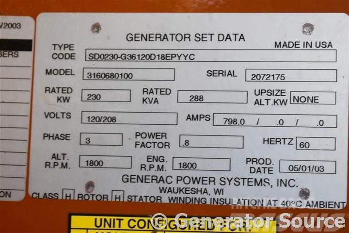 Generac 230 kW - JUST ARRIVED Dyzeliniai generatoriai