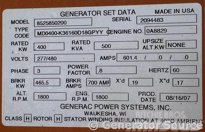 Generac 400 kW - JUST ARRIVED Dyzeliniai generatoriai
