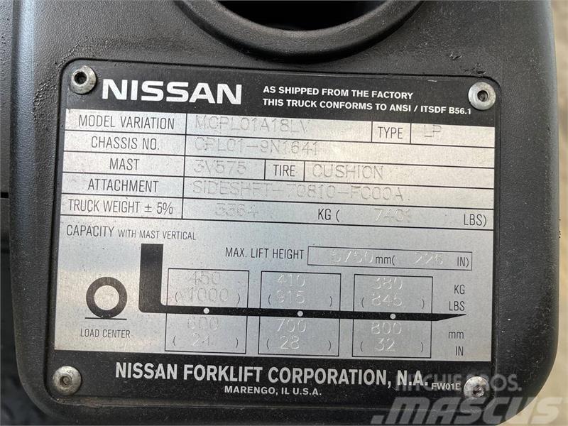 Nissan MCPL01A18LV Šakiniai krautuvai - Kita