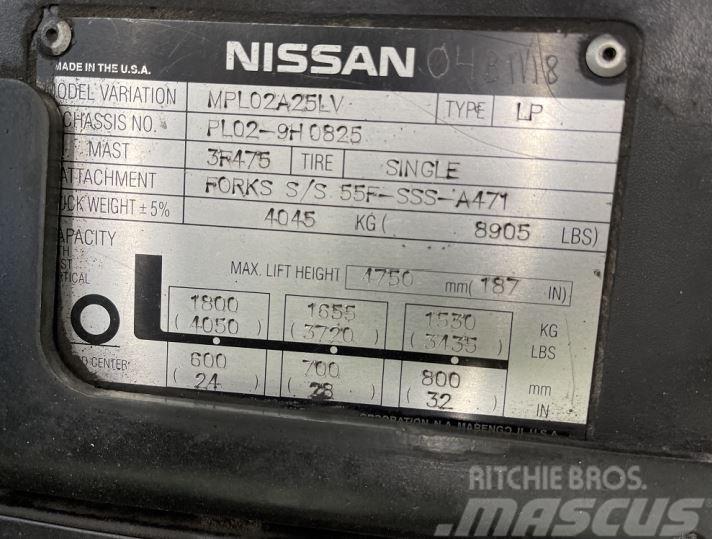 Nissan MPL02A25LV Šakiniai krautuvai - Kita
