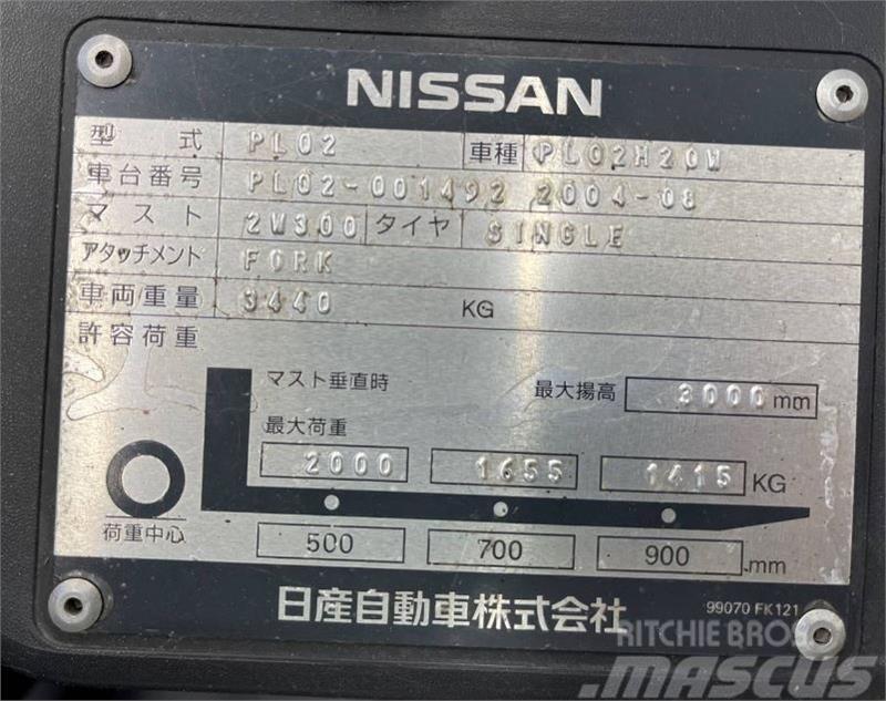 Nissan PL02M20W Šakiniai krautuvai - Kita