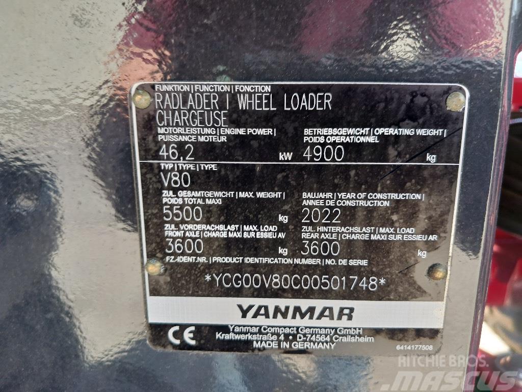 Yanmar V80 Naudoti ratiniai krautuvai
