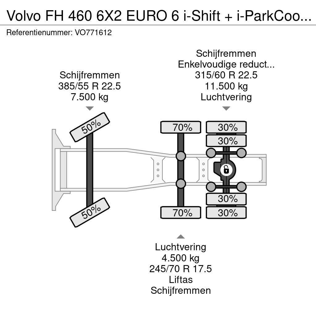 Volvo FH 460 6X2 EURO 6 i-Shift + i-ParkCool + TIPPER HY Naudoti vilkikai