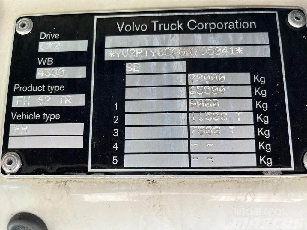 Volvo FH 460 6x2 9 TON FRONT AXLE / PTO / CHASSIS L=6300 Važiuoklė su kabina