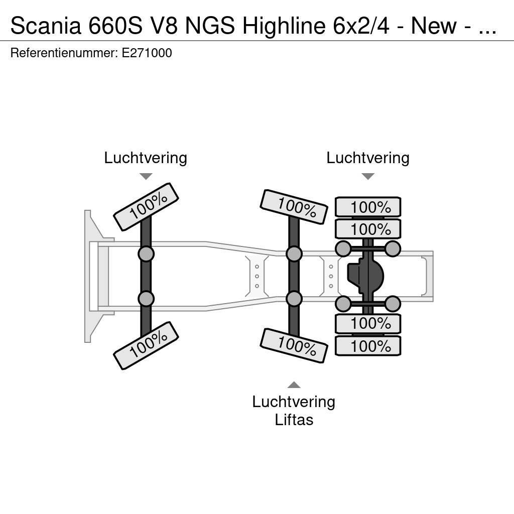 Scania 660S V8 NGS Highline 6x2/4 - New - Full spec - Fac Naudoti vilkikai