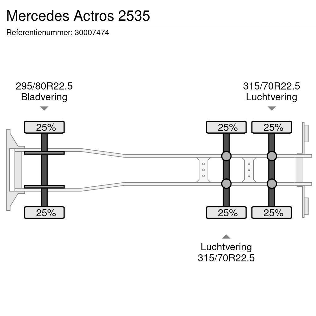 Mercedes-Benz Actros 2535 Važiuoklė su kabina
