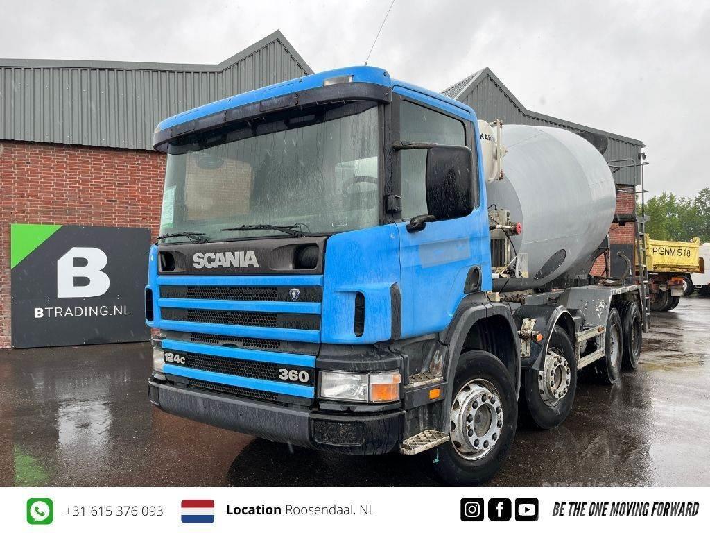 Scania P124-360 8x4 Concrete mixer 9m3 - Full steel - Big Betonvežiai