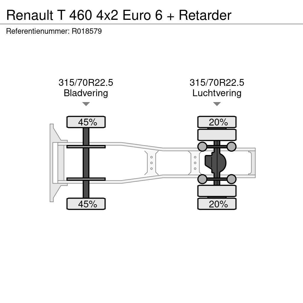 Renault T 460 4x2 Euro 6 + Retarder Naudoti vilkikai