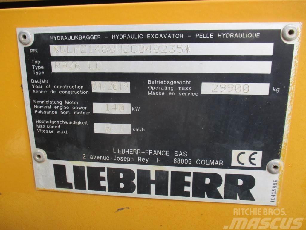 Liebherr R 926 Litronic Vikšriniai ekskavatoriai