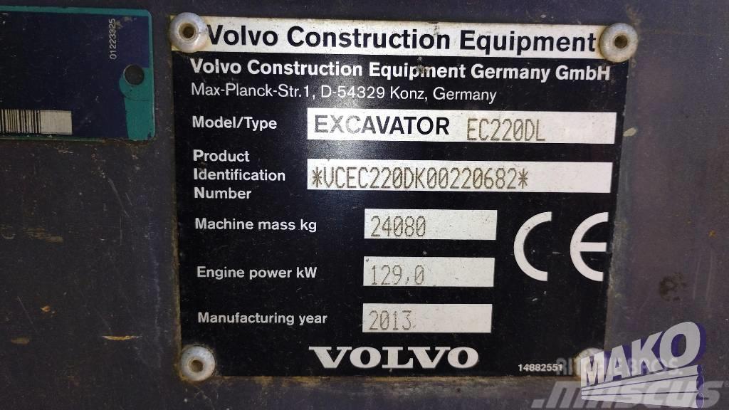 Volvo EC 220 DL Vikšriniai ekskavatoriai