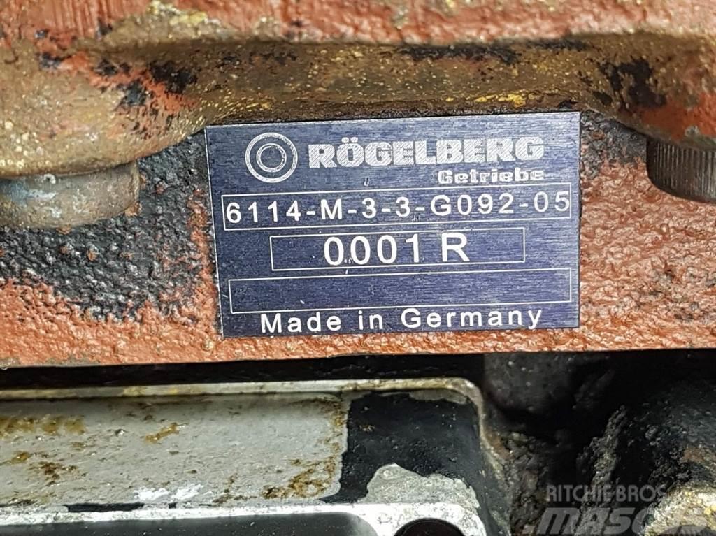  Rögelberg 6114-M-3-3-G092-Transmission/Getriebe/Tr Transmisijos