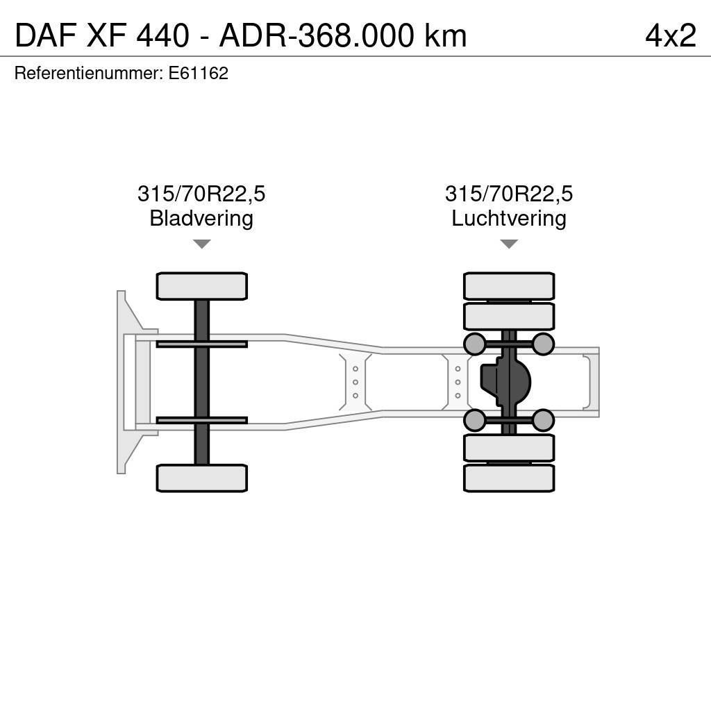 DAF XF 440 - ADR-368.000 km Naudoti vilkikai