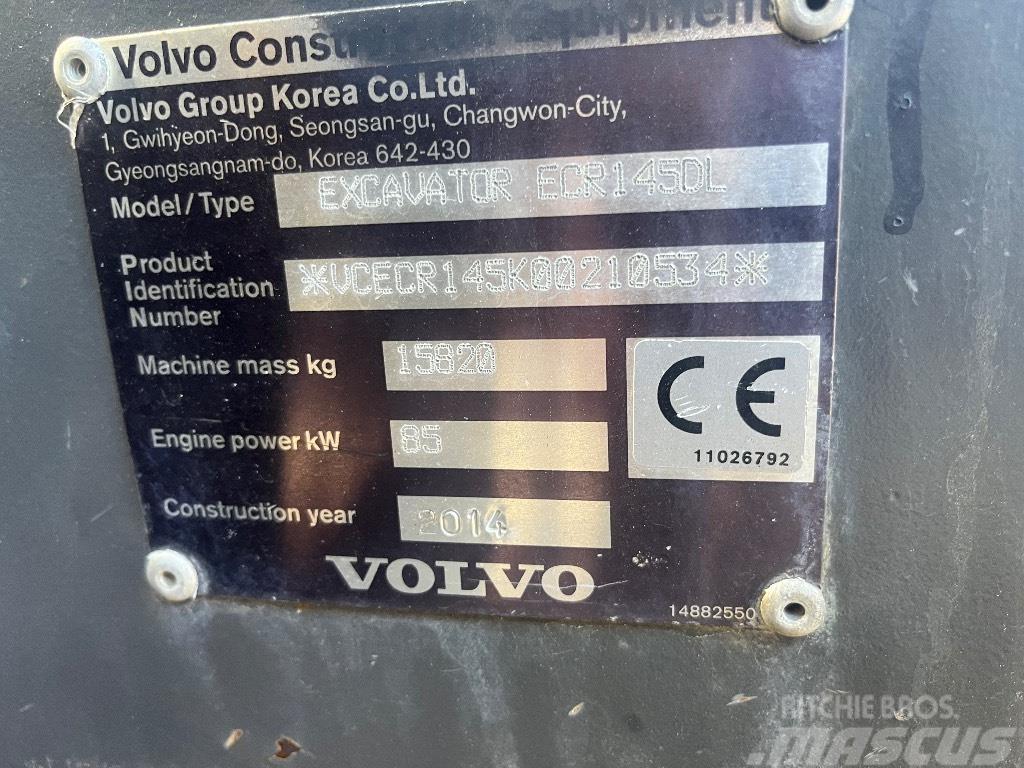 Volvo ECR 145 D / Engcon, Kauha, Rasvari, Uudet ketjut Vikšriniai ekskavatoriai