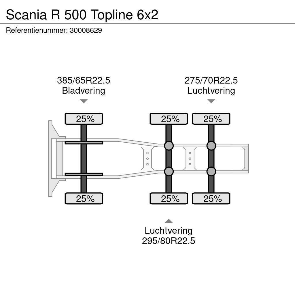 Scania R 500 Topline 6x2 Naudoti vilkikai