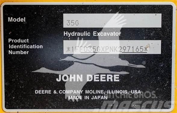 John Deere 35G Mini ekskavatoriai < 7 t