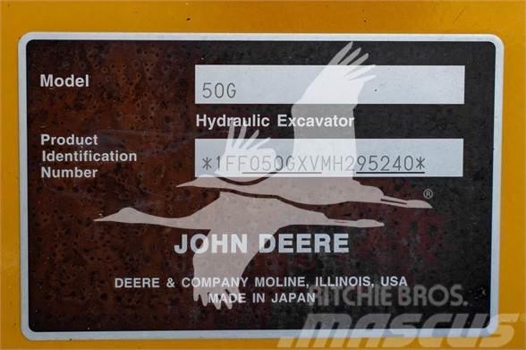 John Deere 50G Mini ekskavatoriai < 7 t
