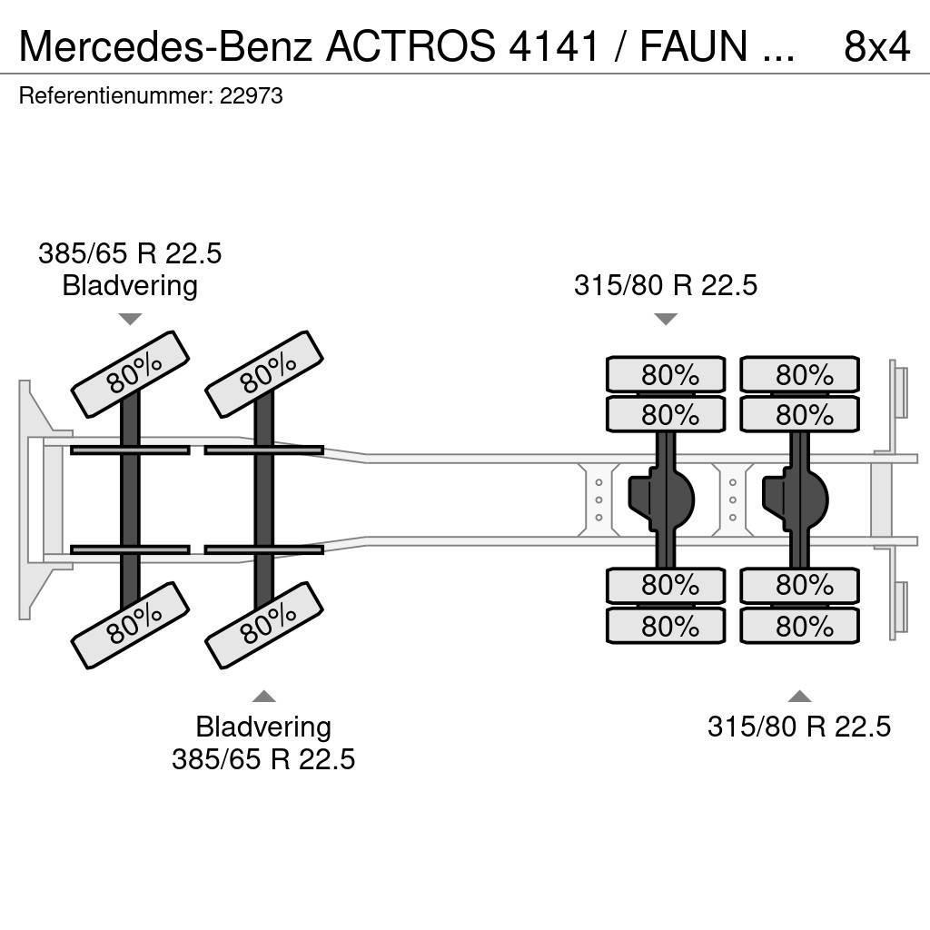 Mercedes-Benz ACTROS 4141 / FAUN HK60 MOBILE CRANE WITH JIB Visureigiai kranai