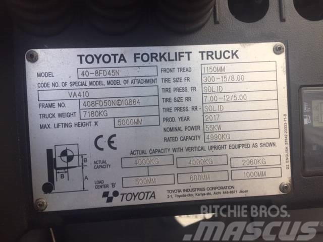 Toyota 40-8FD45N Dyzeliniai krautuvai