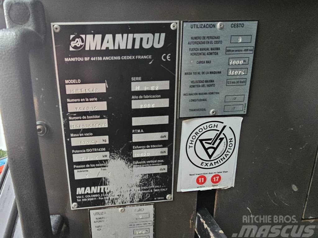 Manitou MRT 1542 ROTO Teleskopiniai krautuvai