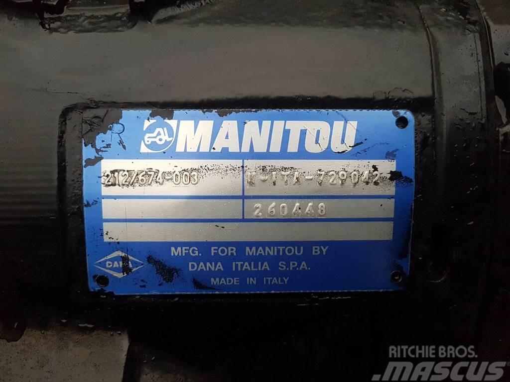 Manitou MT1840-Spicer Dana 212/674-003-Axle/Achse/As Ašys