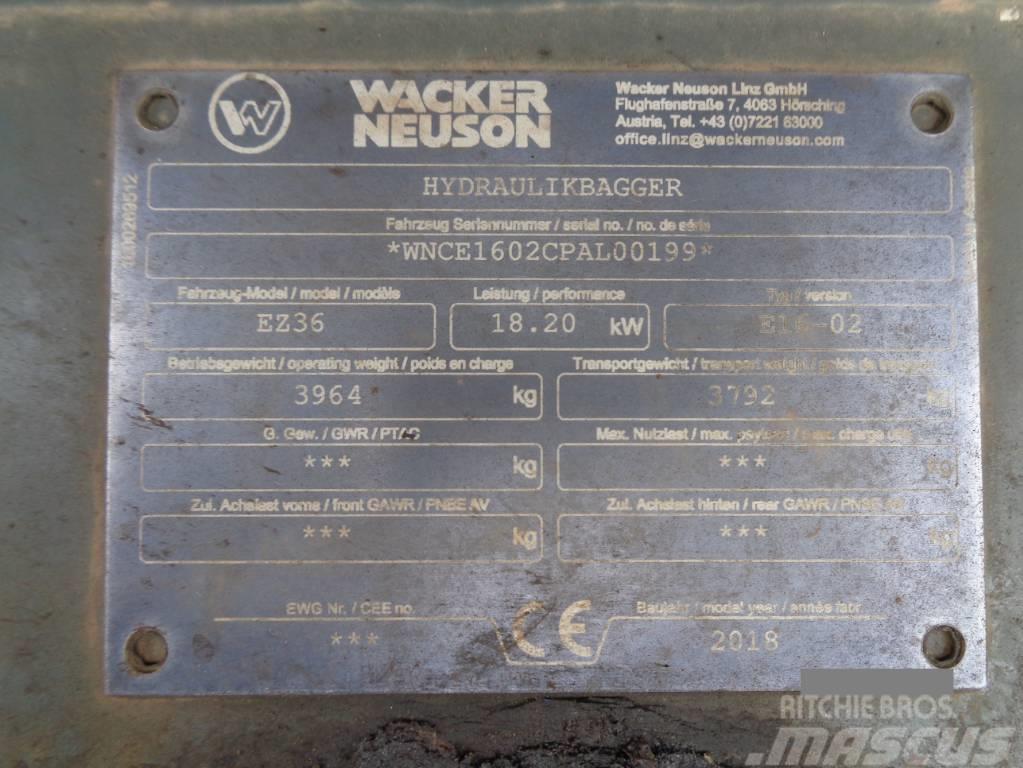 Wacker Neuson EZ36 Vikšriniai ekskavatoriai