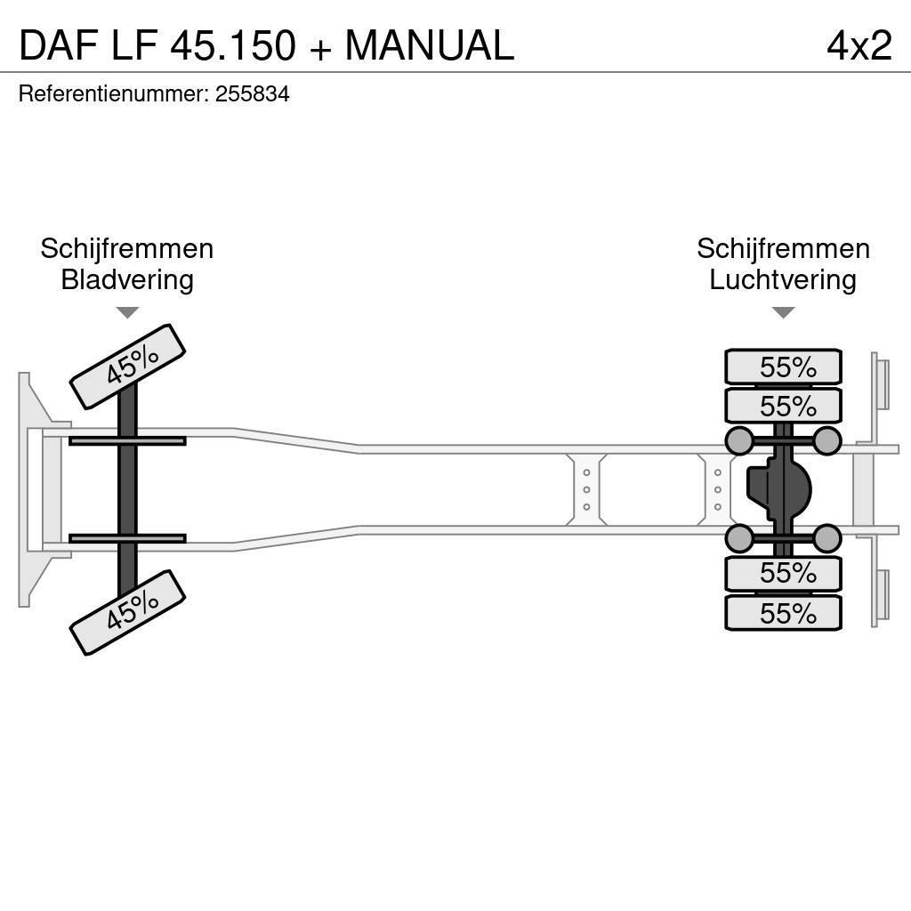 DAF LF 45.150 + MANUAL Platformos/ Pakrovimas iš šono