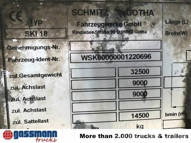 Schmitz SKI 18 SL06-7.2 Alumulde mit Stahlboden ca. 25m³ Savivartės puspriekabės