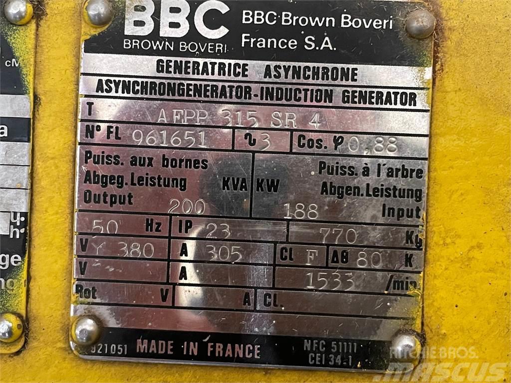  200 kVA MWM G234 generatoranlæg m/ BBC generator o Kiti generatoriai