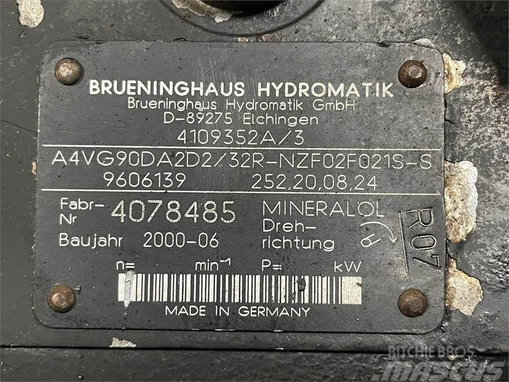  Hydrostat Brueninghaus Hydromatik A4VG90DA2D2/32R- Hidraulikos įrenginiai