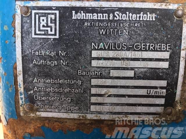  Lohmann & Stolterfoht gear type GUS 280A/1451 Pavarų dėžės