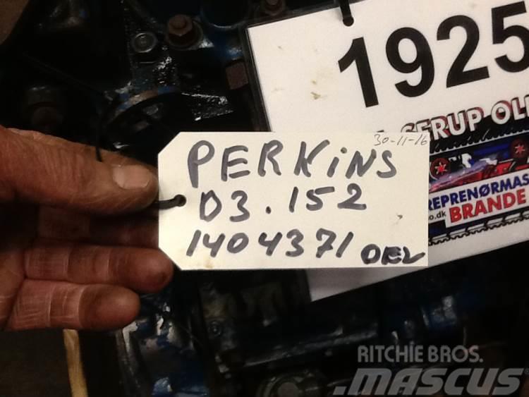 Perkins D3.152 motor - kun til dele Varikliai