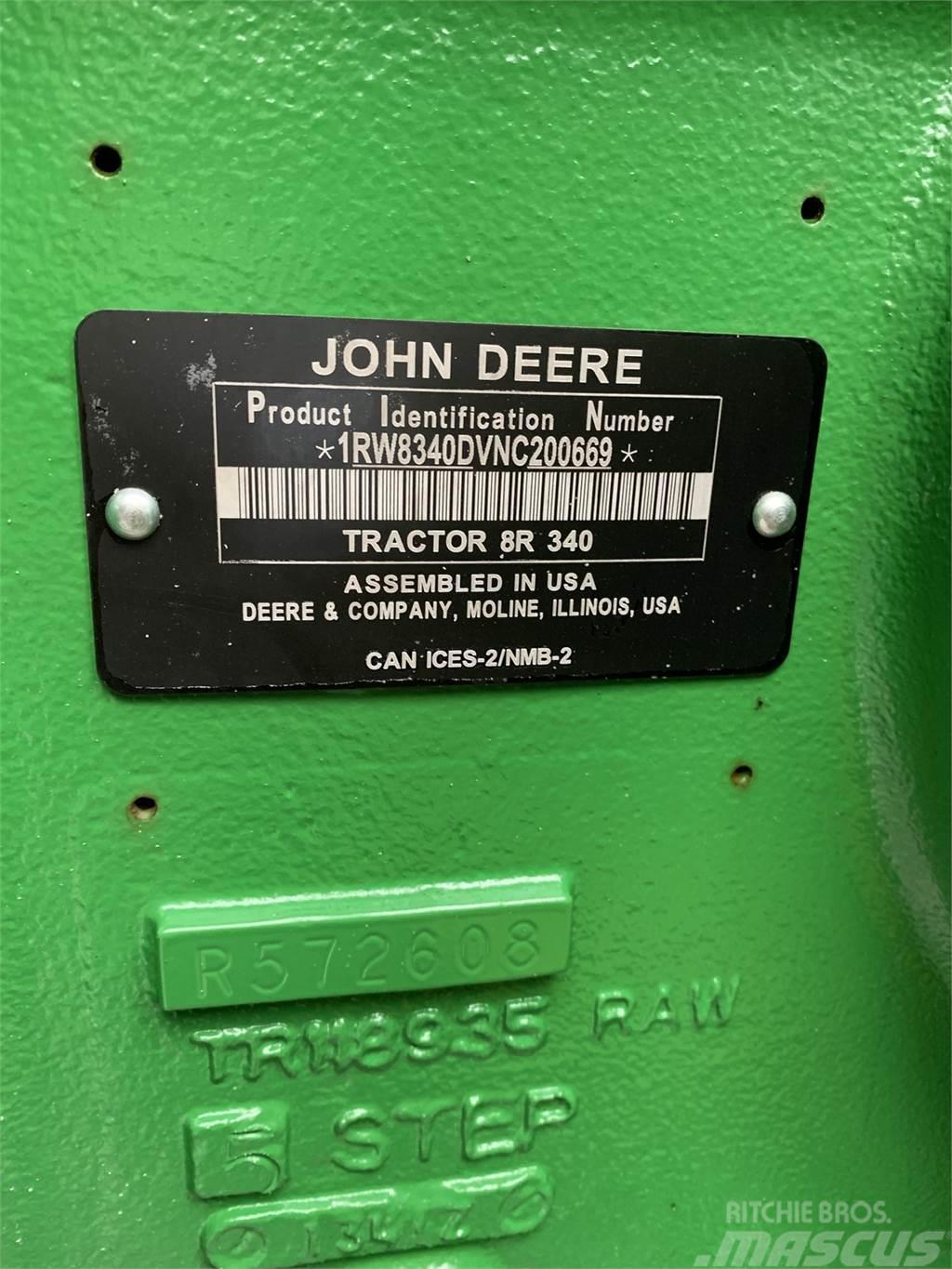 John Deere 8R 340 Traktoriai