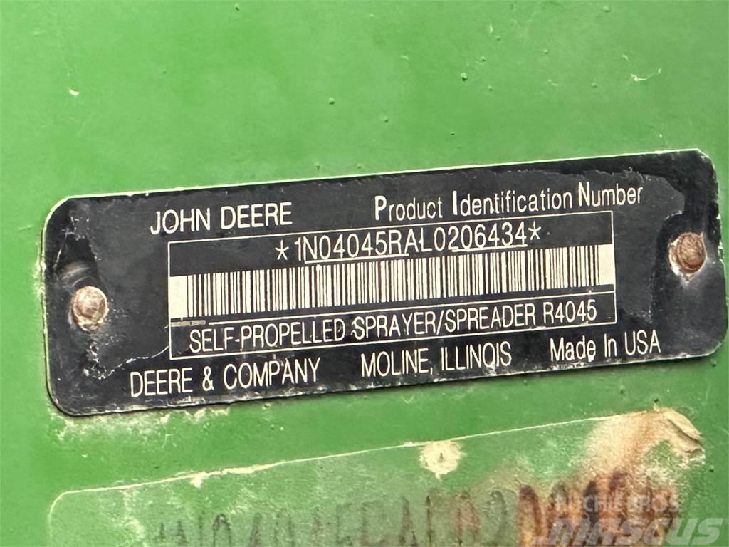 John Deere R4045 Prikabinami purkštuvai