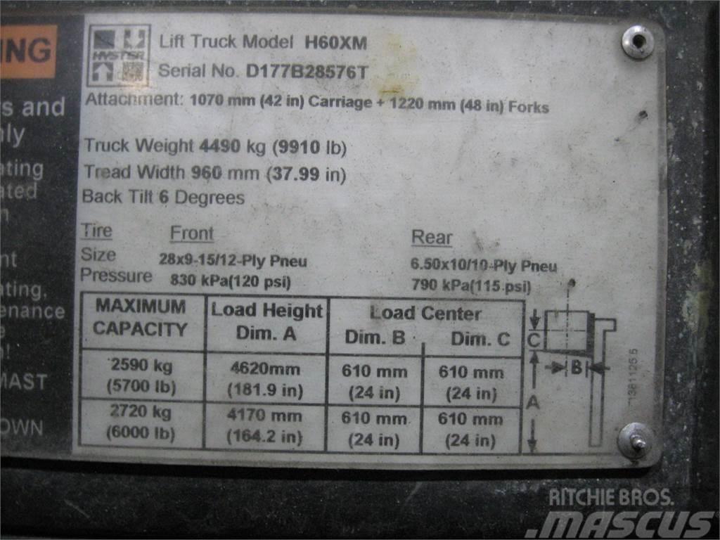 Hyster H60XM LPG (dujiniai) krautuvai