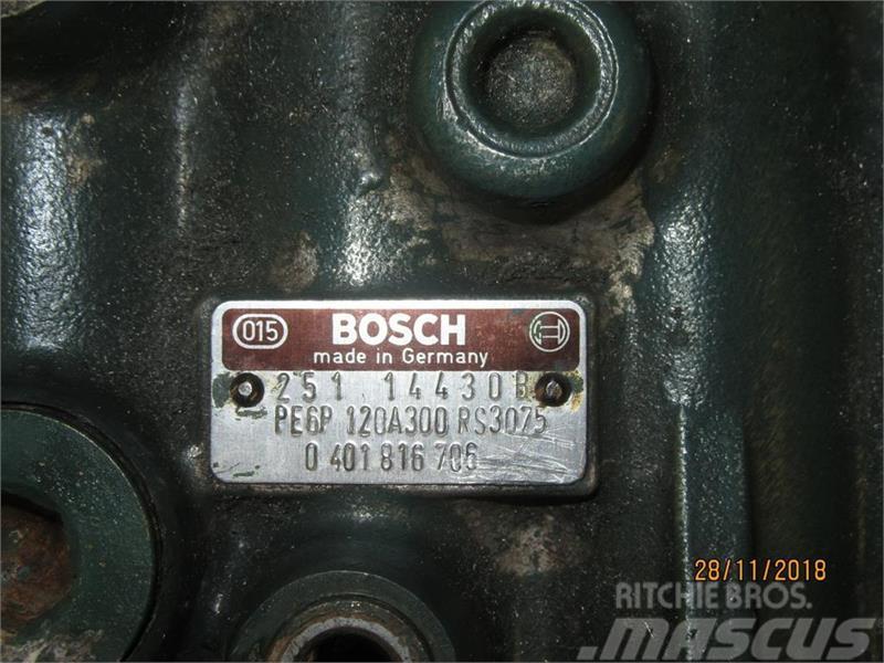  - - -  Mann Bosch brændstofpumpe Derliaus nuėmimo kombainų priedai