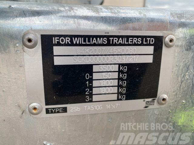 Ifor Williams TA35 for animal transport NEW,NOT REGISTRED 217 Gyvulių pervežimo priekabos