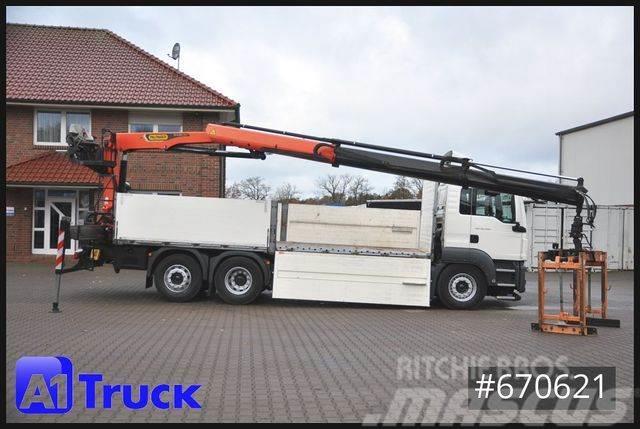 MAN TGS 26.440, Kran PK20.501L Lenkachse, Flatbed / Dropside trucks