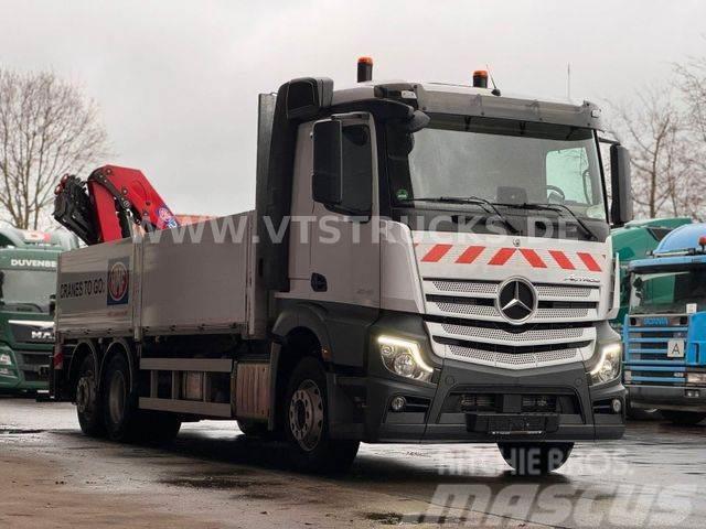 Mercedes-Benz Actros 2545 6x2 Lift-Lenk + HMF2320 Ladekran Platformos/ Pakrovimas iš šono