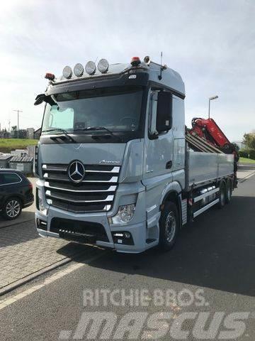 Mercedes-Benz Actros 2648 6x4 Fassi Kran F485 neue UVV Platformos/ Pakrovimas iš šono