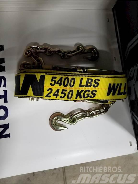  ANCRA RATCHET STRAP 3 X 30' WITH CHAIN EXTENSIONS Kiti priedai