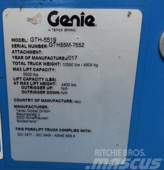 Genie GTH-5519, 5,500# 4x4 Teleskopiniai krautuvai