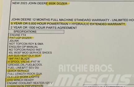 John Deere 950K LGP Vikšriniai buldozeriai