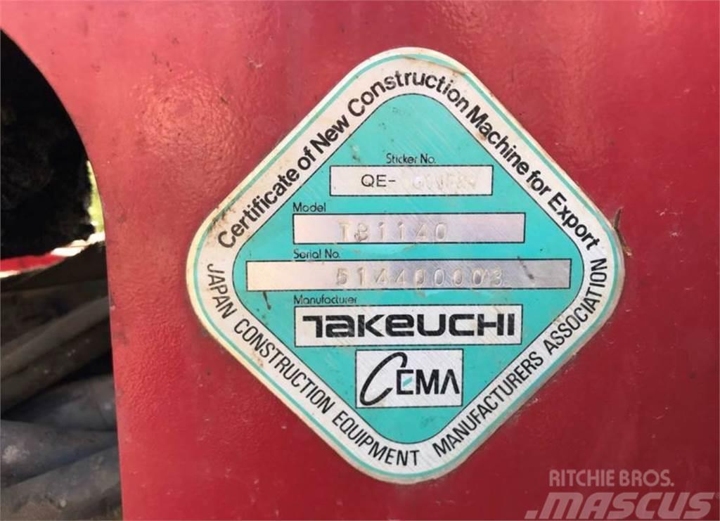 Takeuchi TB1140 Mini ekskavatoriai < 7 t
