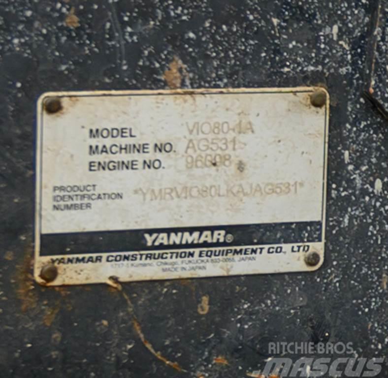 Yanmar VIO80 Mini ekskavatoriai < 7 t